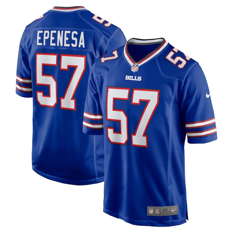 Men Buffalo Bills 57 Epenesa Nike Royal Game NFL Jersey